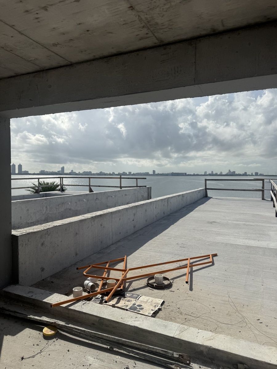 Raw openings on the bay, ready for measure