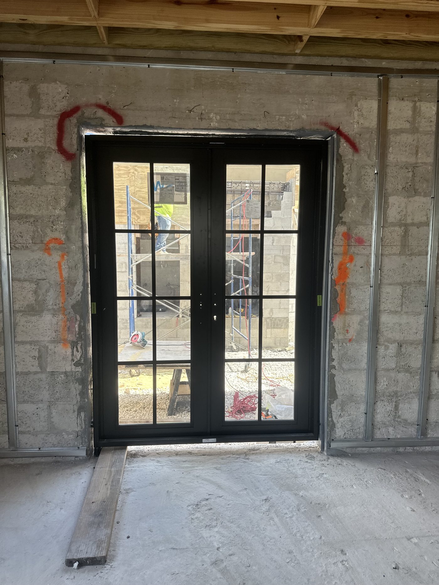Divided-lite impact French doors