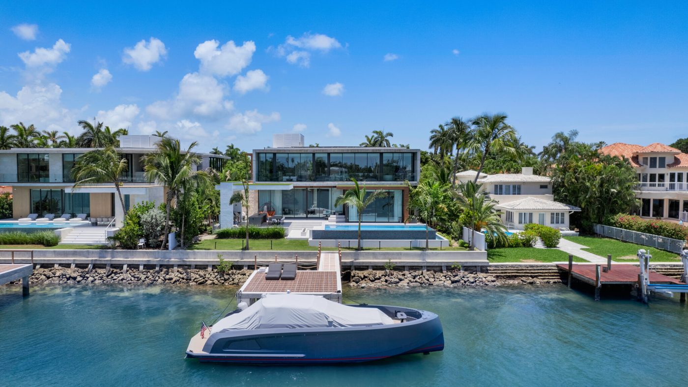 The home seen from Biscayne Bay
